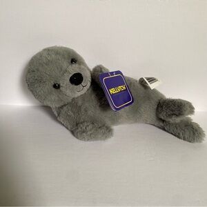 NWT New Kellytoy gray soft stuffed animal plush sea lion plushie stuffy